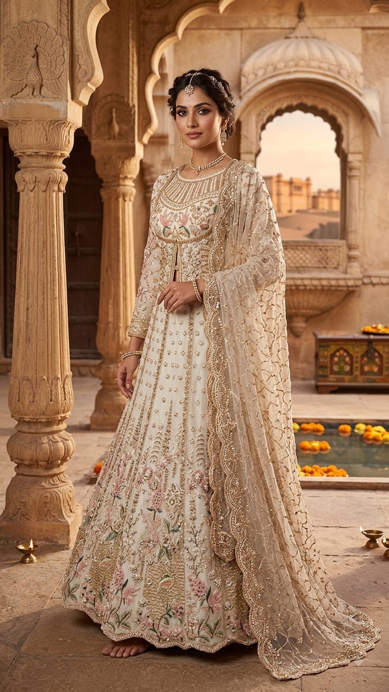ivory wedding dress indian ✨ Introducing our stunning Lehenga Collection — where timeless elegance meets intricate craftsmanship. 🤍✨, Perfect for brides, bridesmaids, engagements, receptions & all your dreamy religious clothing