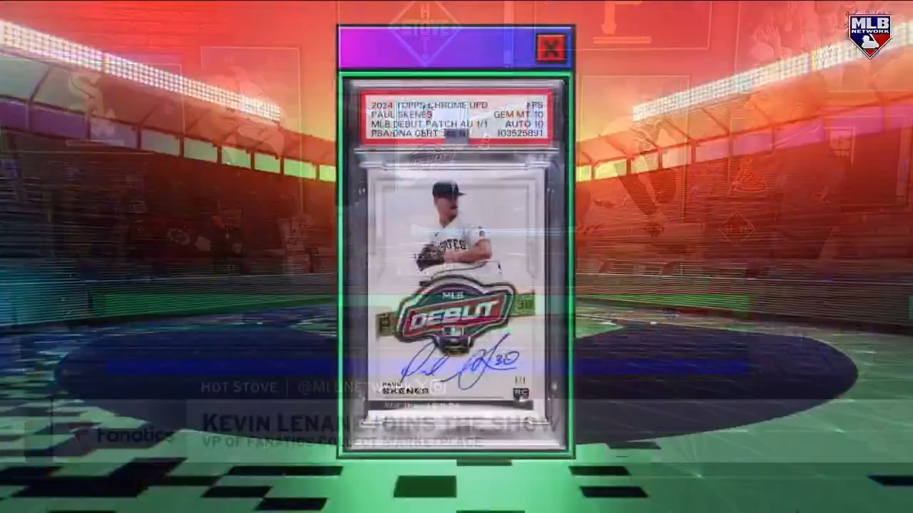The Paul Skenes 1/1 MLB Debut Patch Autograph has made its way to
