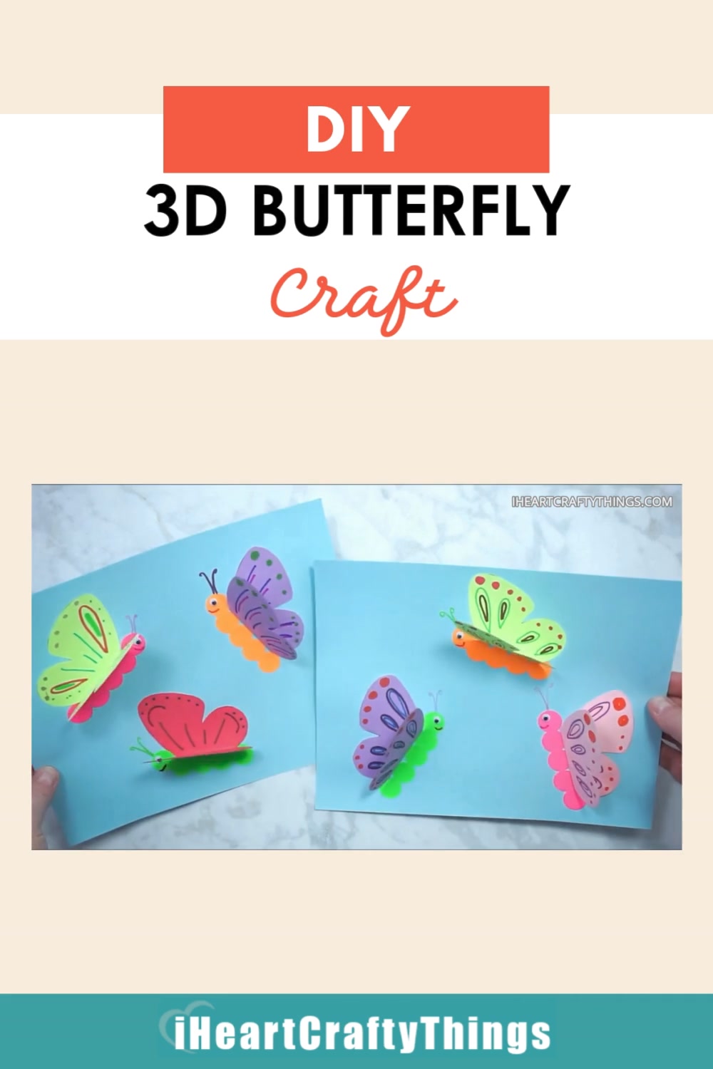 Create a fluttering masterpiece with this 3D Paper Butterfly Craft! 🦋 ...