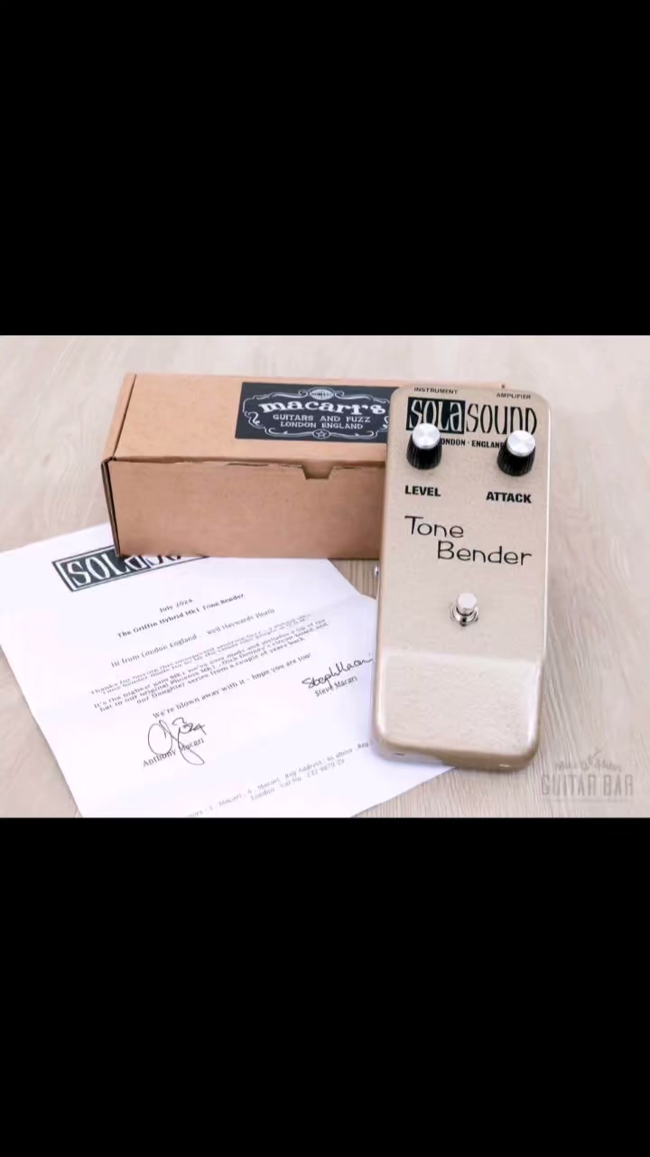 Up for sale, a 2024 Sola Sound “The Griffin” Hybrid MK1 Tone