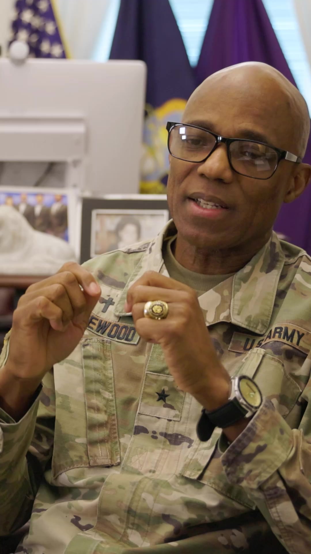 Advice for the troops. Brig. Gen. Andrew Harewood, a U.S. Army Reserve ...