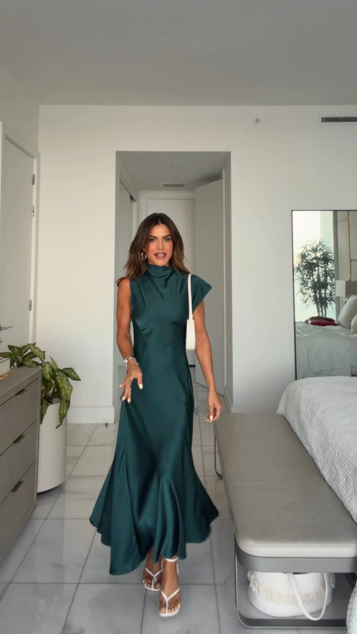 camila coelho green dress the prettiest peacock for dinner 🦚, Collection (coming Sept 24th) , •, #style #dress #fall #summer | Camila Coelho Isaura maxi dress