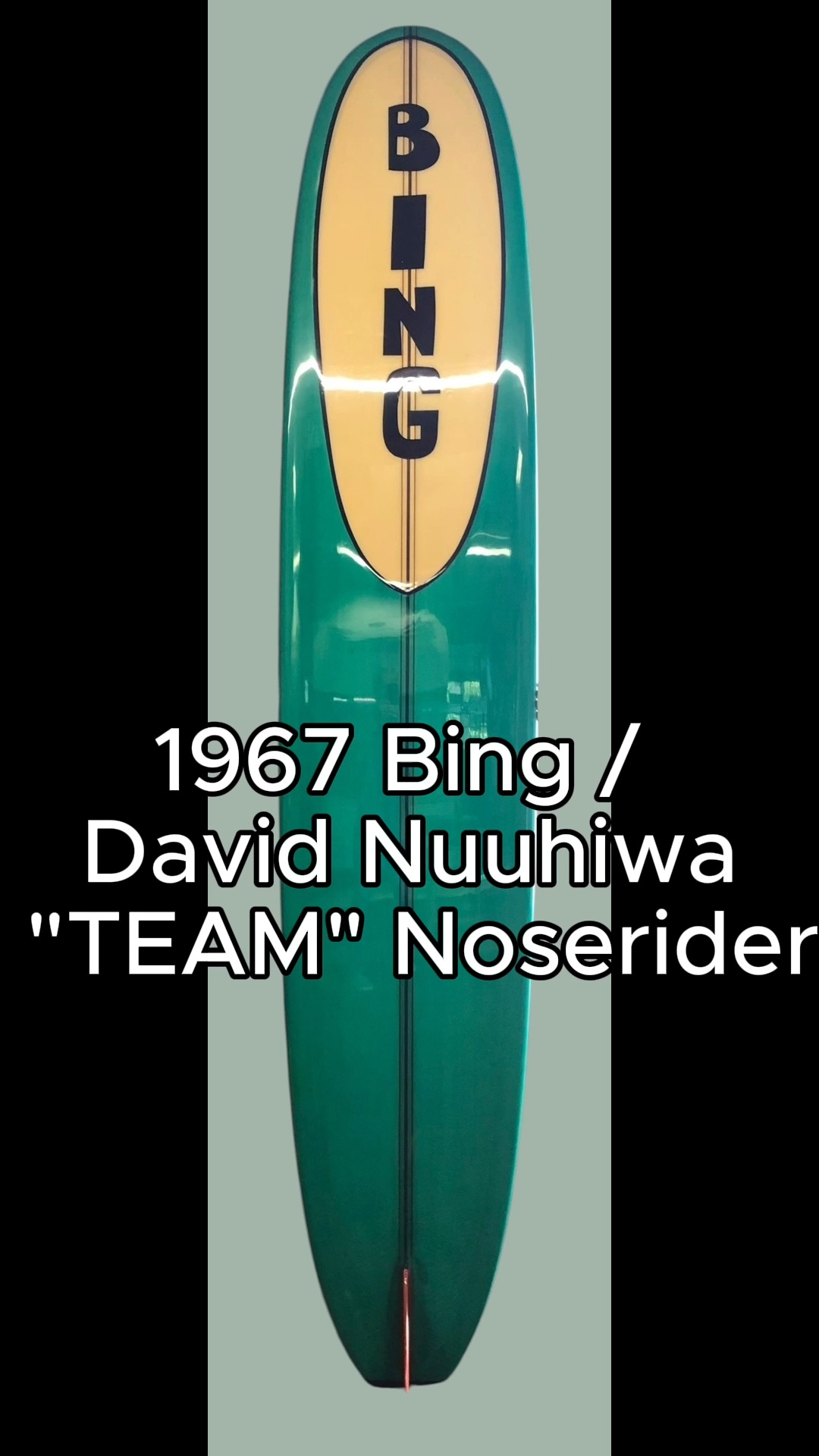 ※激破格値※ビンテージ★Ｄａｖｉd ＮＵＵｈｉｗａ Noseｒｉｄｅｒ Aloha - Proud to share this beautiful BING David Nuuhiwa Noserider