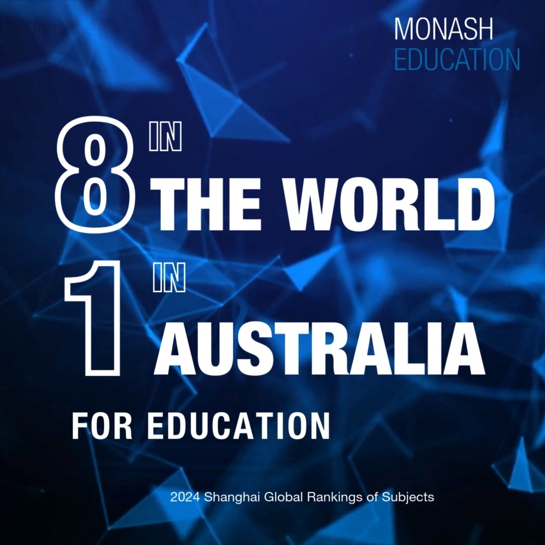Monash University has ranked 1st in Australia and 8th globally for ...