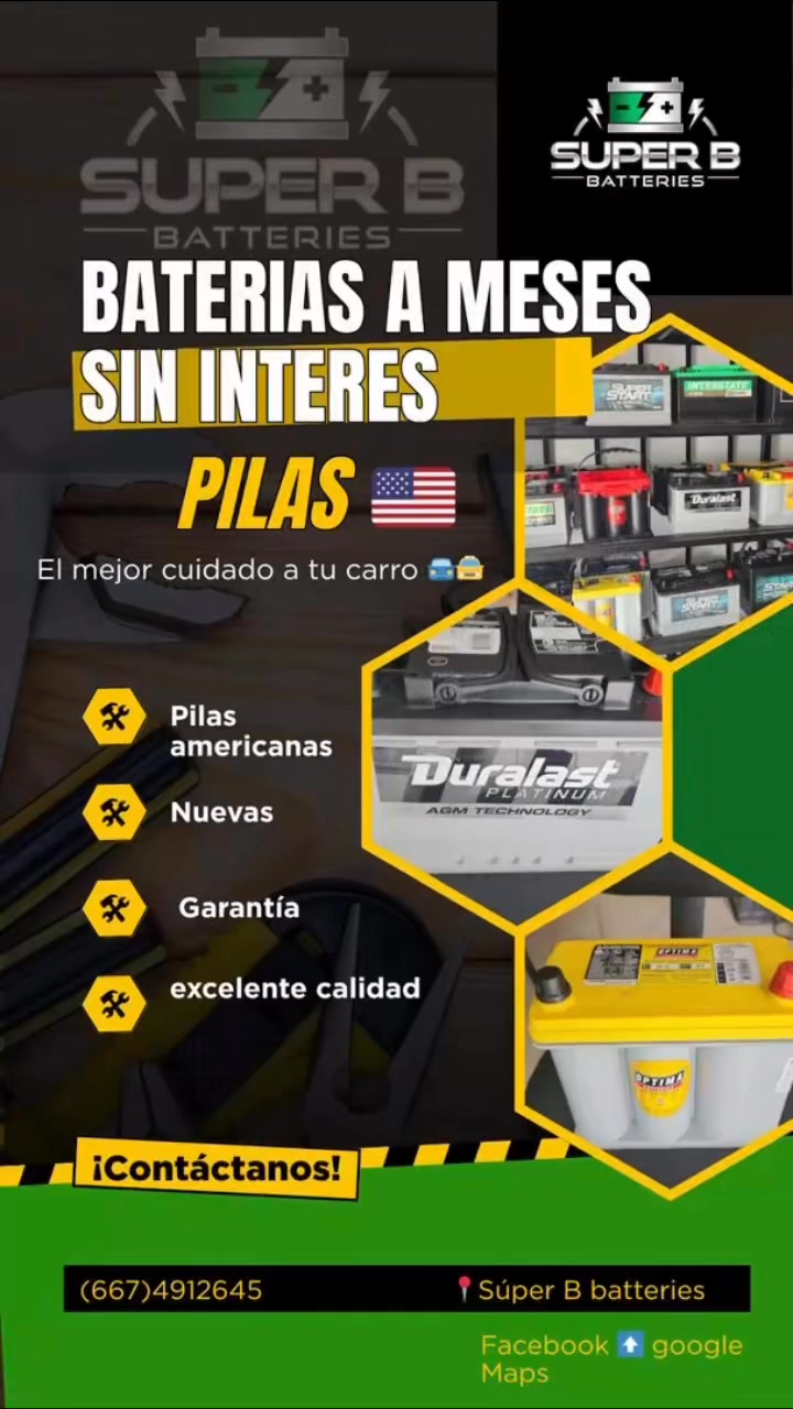 SÚPER B Batteries CLN | Culiacán
