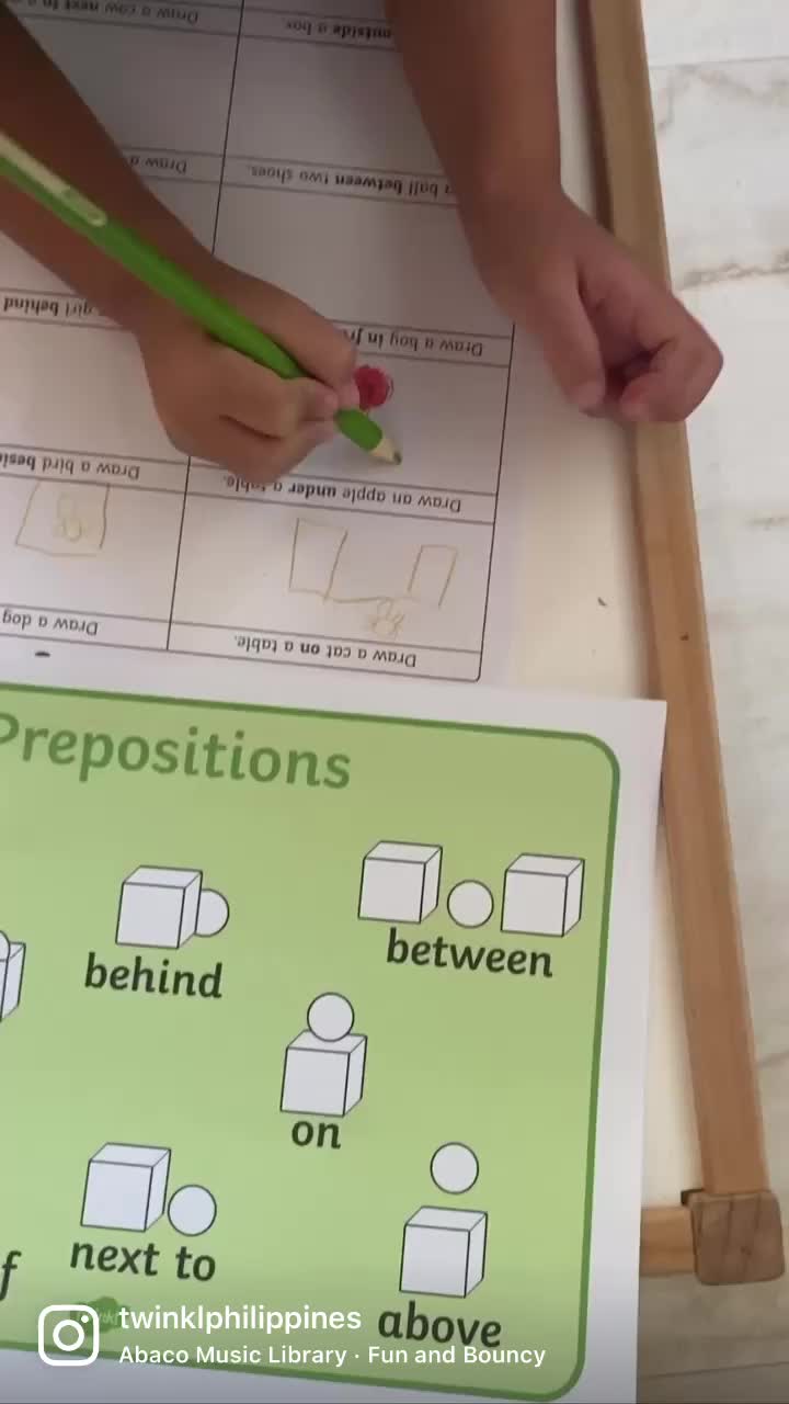 Love this preposition drawing activity!#twinklphilippines #math # ...