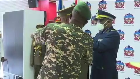 The Chief of the Defence Force, Air Marshal Martin Kambulu Pinehas ...