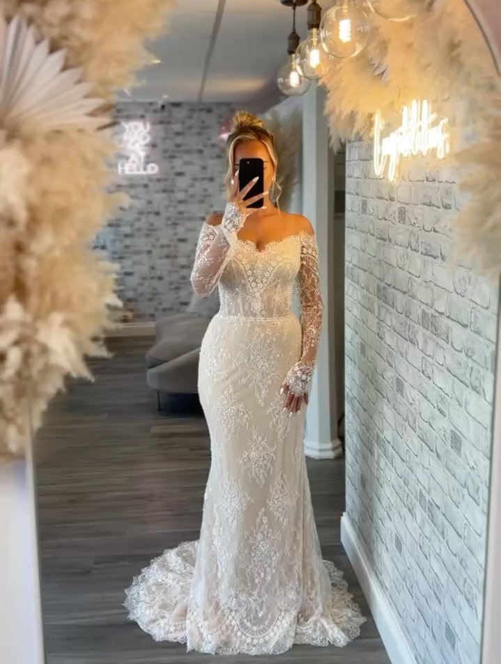 DELIA BY YEDYNA 🤍✨, One of the hottest new gowns to land in our collection, and we’re SO excited to introduce you to our brand new designer, Yedyna!💕, Delia is already one of their most-loved gowns, 