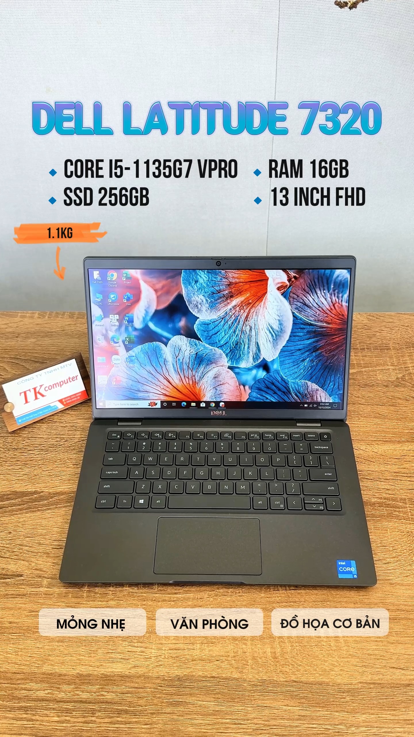 Laptop nhập US 𝗗𝗲𝗹𝗹 𝗟𝗮𝘁𝗶𝘁𝘂𝗱𝗲 𝟳𝟯𝟮𝟬 giá chỉ 𝟵𝘁𝗿𝟭