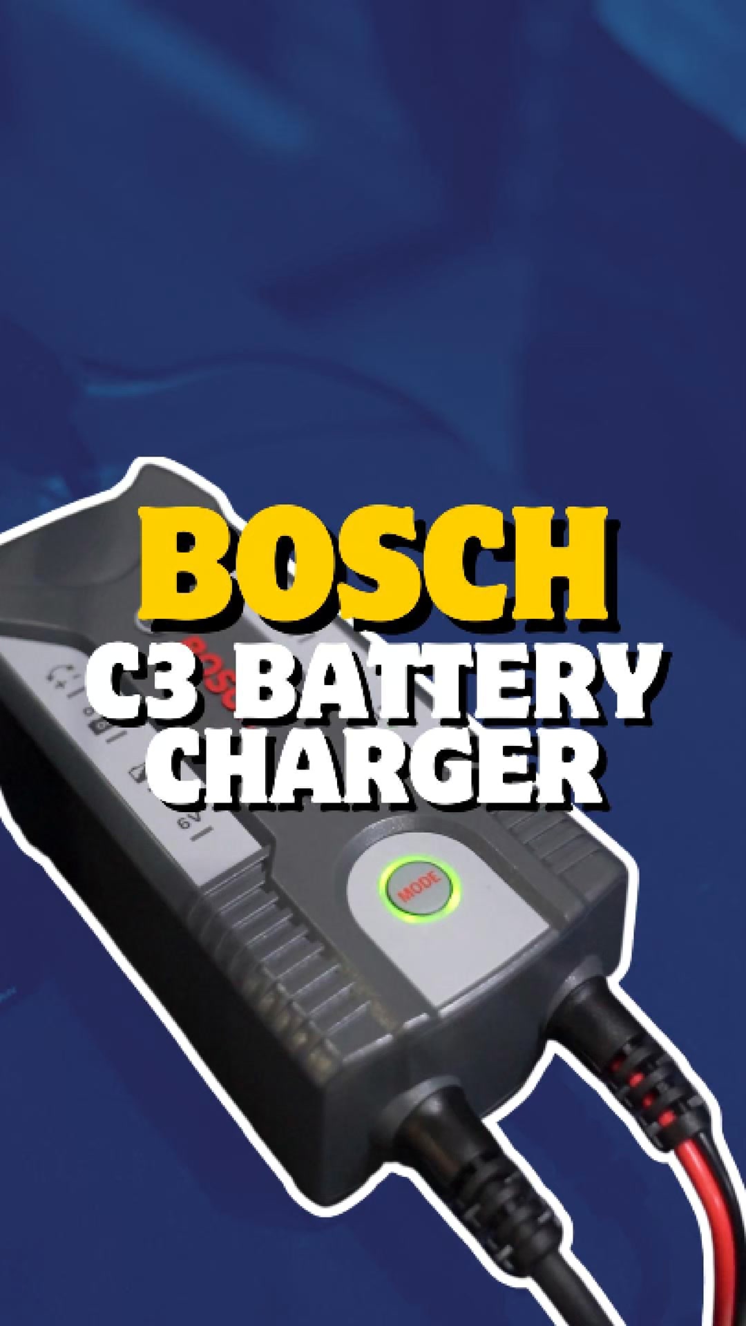 Bosch C3 Battery Charger ensures quick, efficient charging every