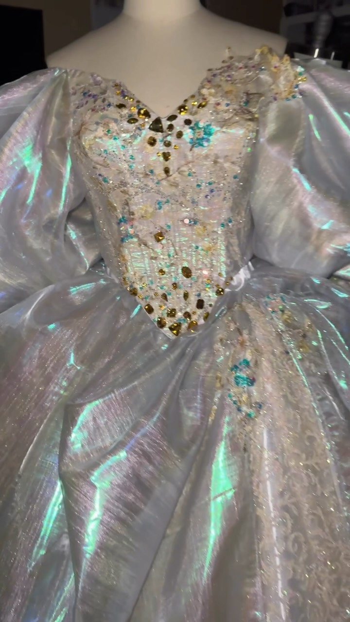 The electricity went out again, but even that did not stop the sparkles!! #fantasy #couture #labyrinth #cosplay #costume | Designer Daddy
