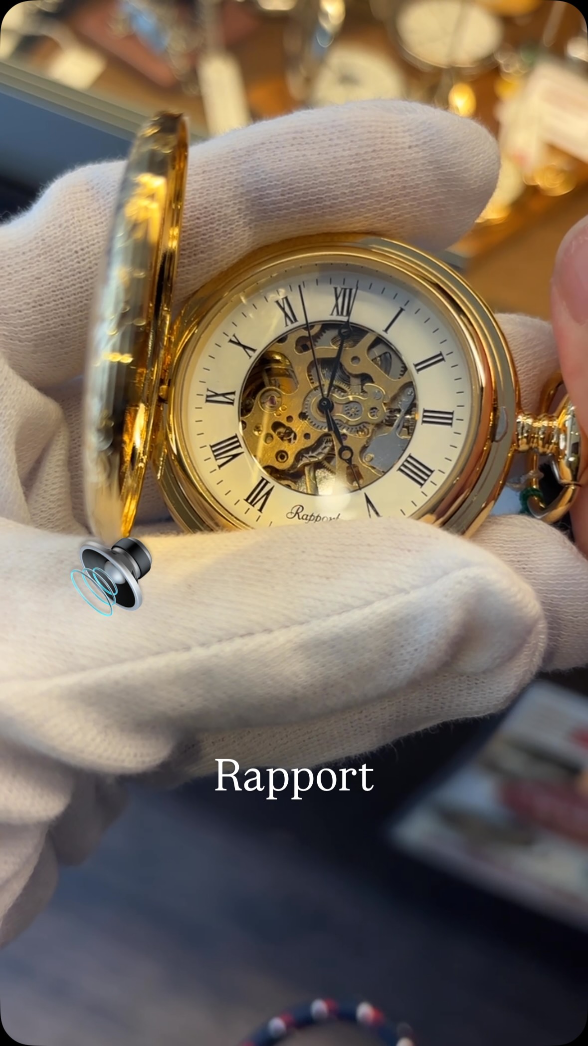 Pocket watch レグノ 懐中 時計 hunter case ラポートの手巻き式懐中