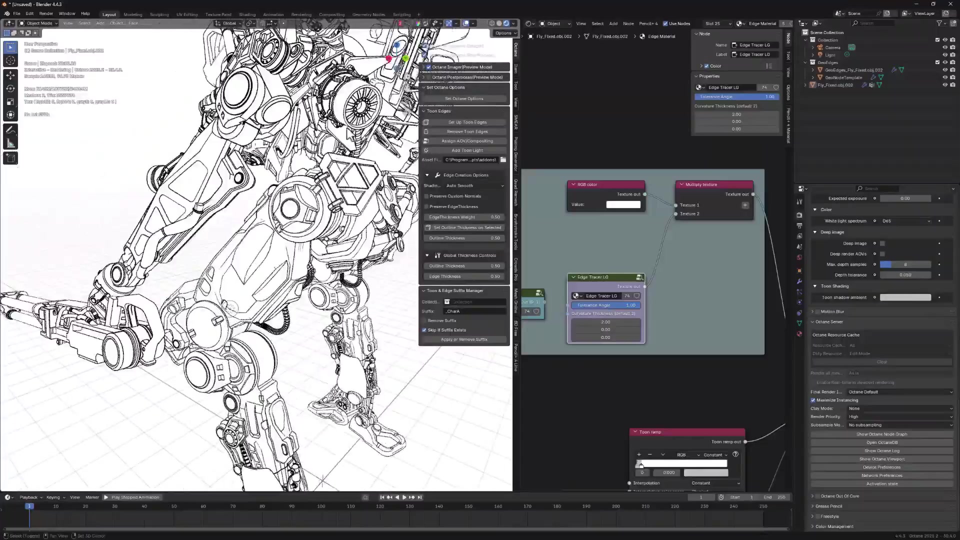 Free add-on: Octane Edge Tools for Blender. Lino Grandi's neat free ...