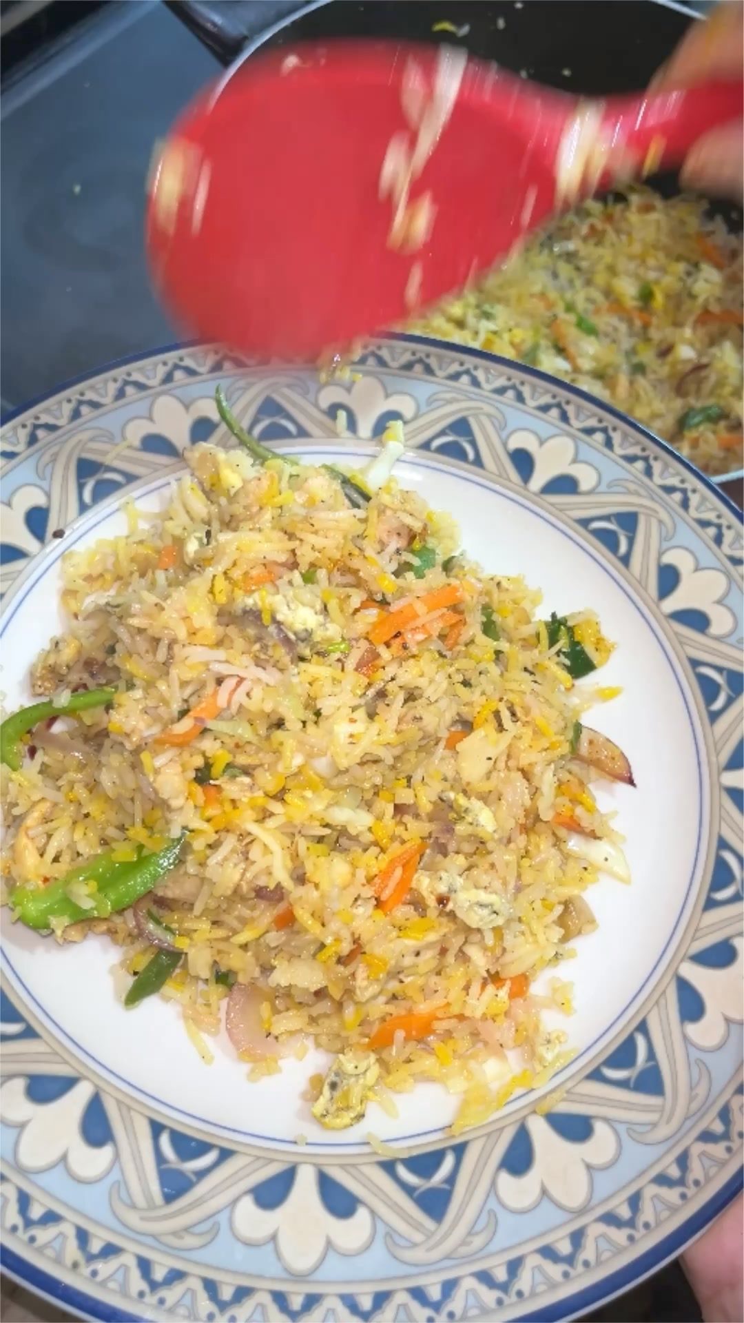 Chicken Egg Fried Rice Recipe | Haris and Momin | Facebook