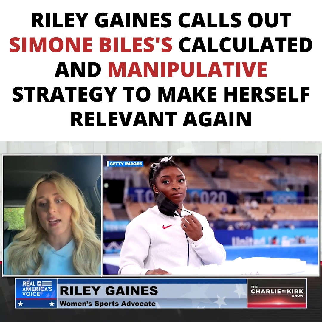 Riley Gaines vs. Simone Biles This is such an obviously desperate and ...