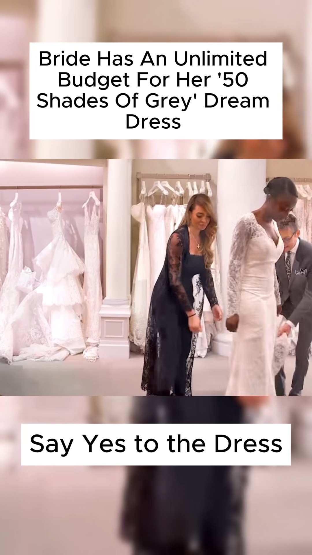 say yes to the dress 50 shades of grey Bride Brianna already has a clear idea what she wants for her wedding and it's inspired by Anastasia from Of Wedding