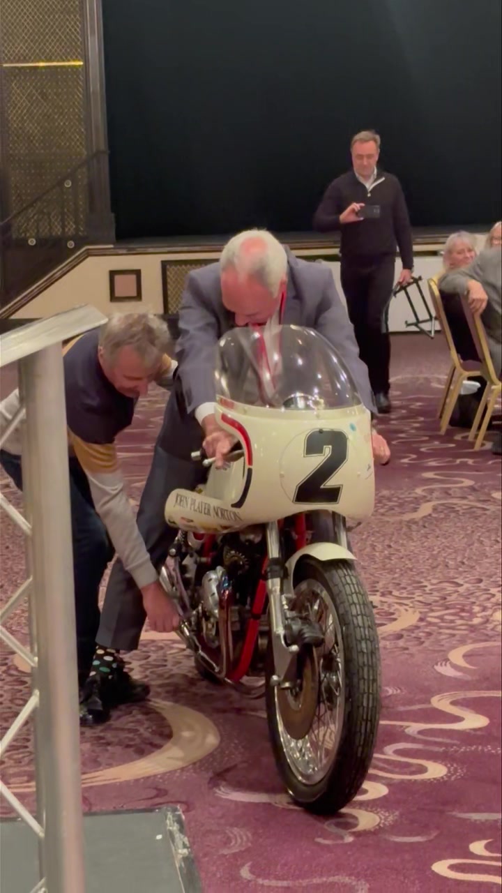 The TT Riders Association President for 2024/2025, Rex Butcher making ...