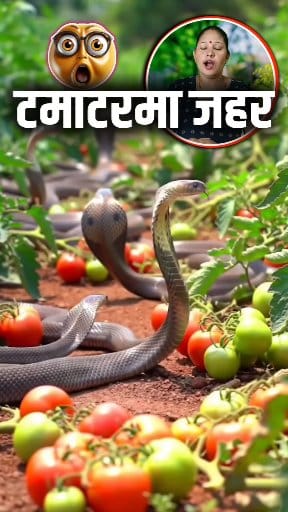 टमाटरमा सर्प देखियो #facebookreelsviral #tomatofarming #snaketattoo # ...