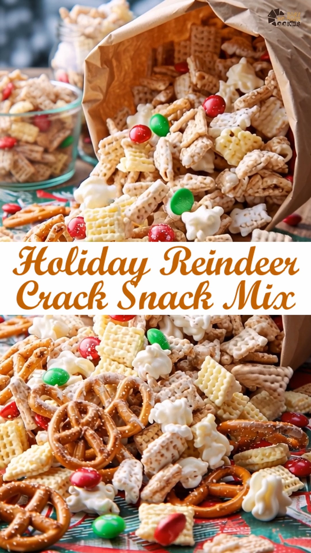 Holiday Reindeer Crack Snack Mix | Easy No Bake Cookies | Facebook