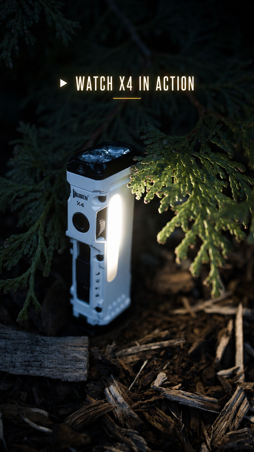 WUBEN - The white version of the X3 can glow in the dark