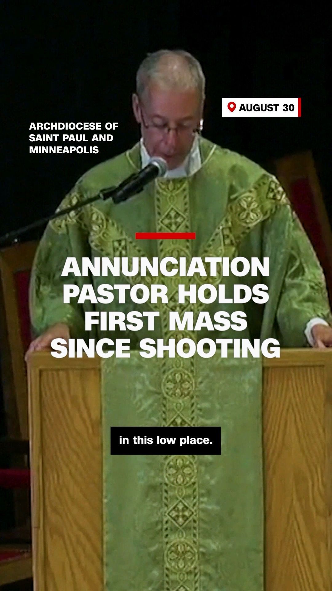 Father Dennis Zehren of Annunciation Catholic Church struggled to hold ...
