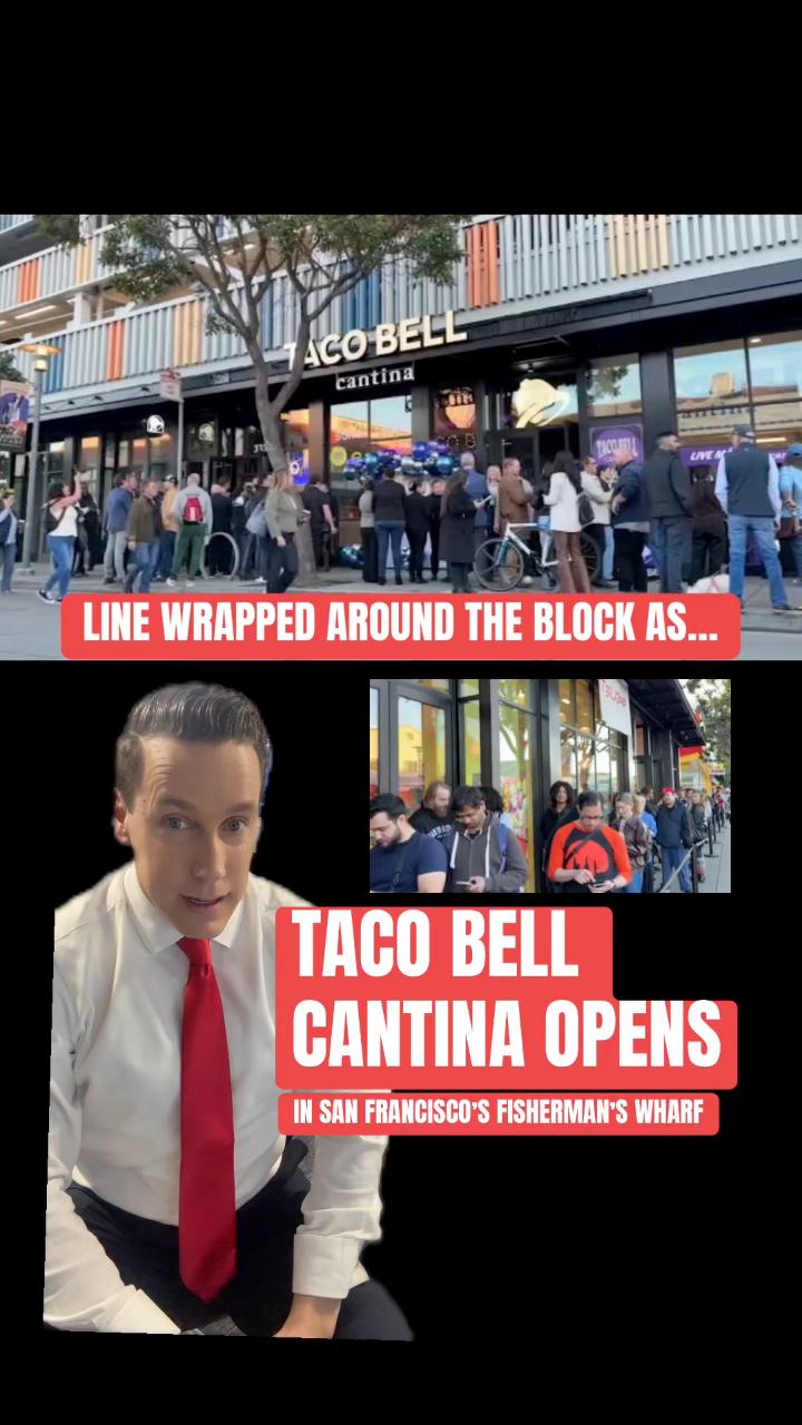 Taco Bell Cantina opens in San Francisco's Fisherman's Wharf. We