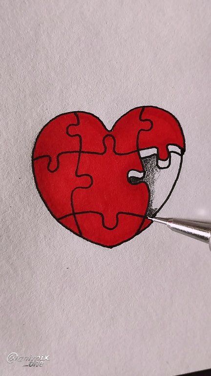 When you're missing a part of yourself? #art #fyp #drawing #heart