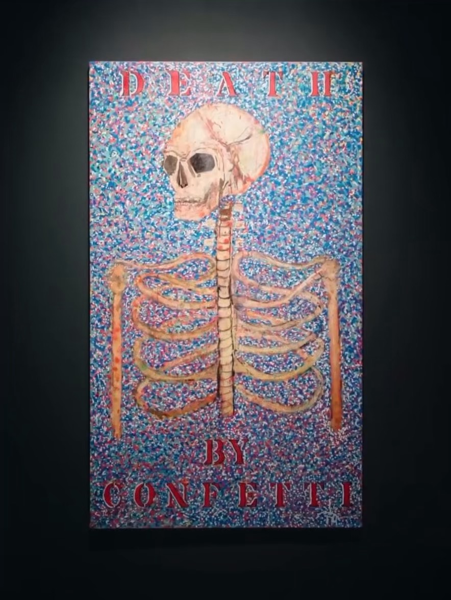 Ever wondered what JD's iconic Death By Confetti painting means
