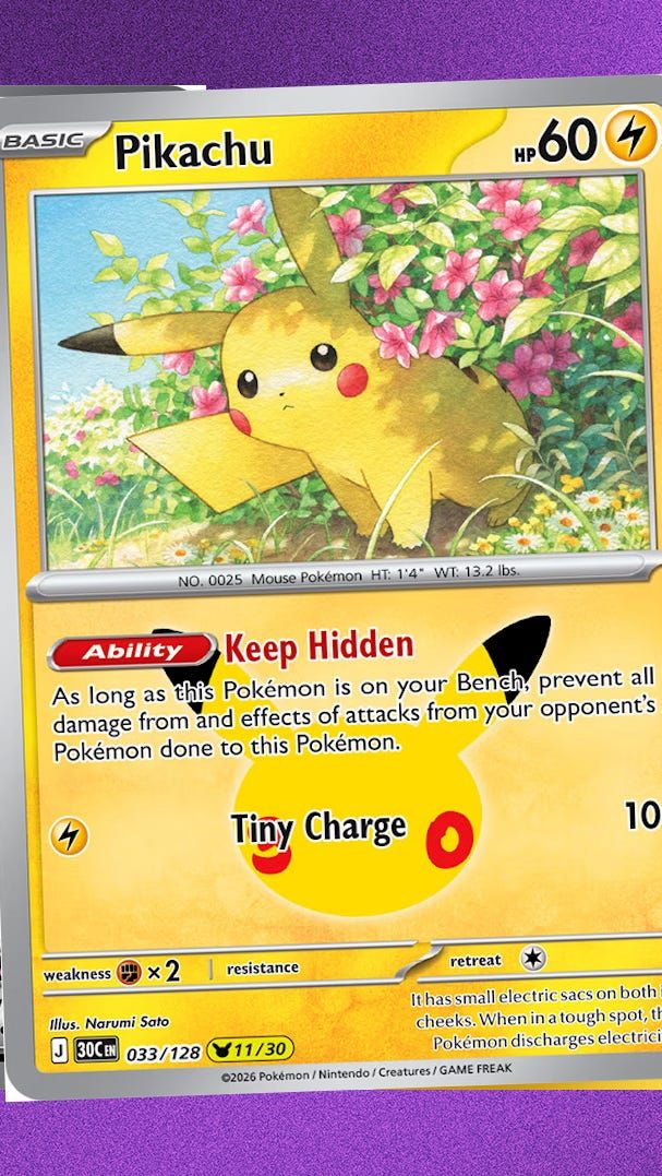 Pokémon is celebrating 30 years of its trading card game with a