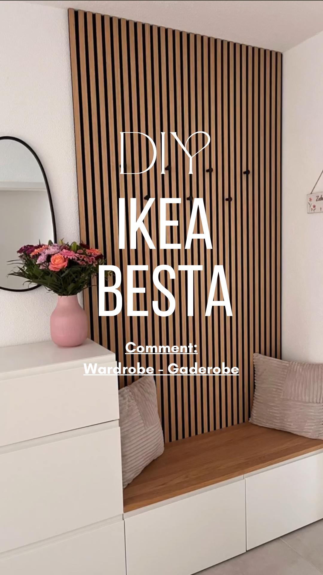 ✨ IKEA Garderobe HACK ALERT ✨, Die liebe @interiordream hat diese wunderschöne Garderobe-Idee umgesetzt und wir sind total verliebt! 😍 Kommentiere GADEROBE für die Planung, 👉 Verwendet wurden folgende
