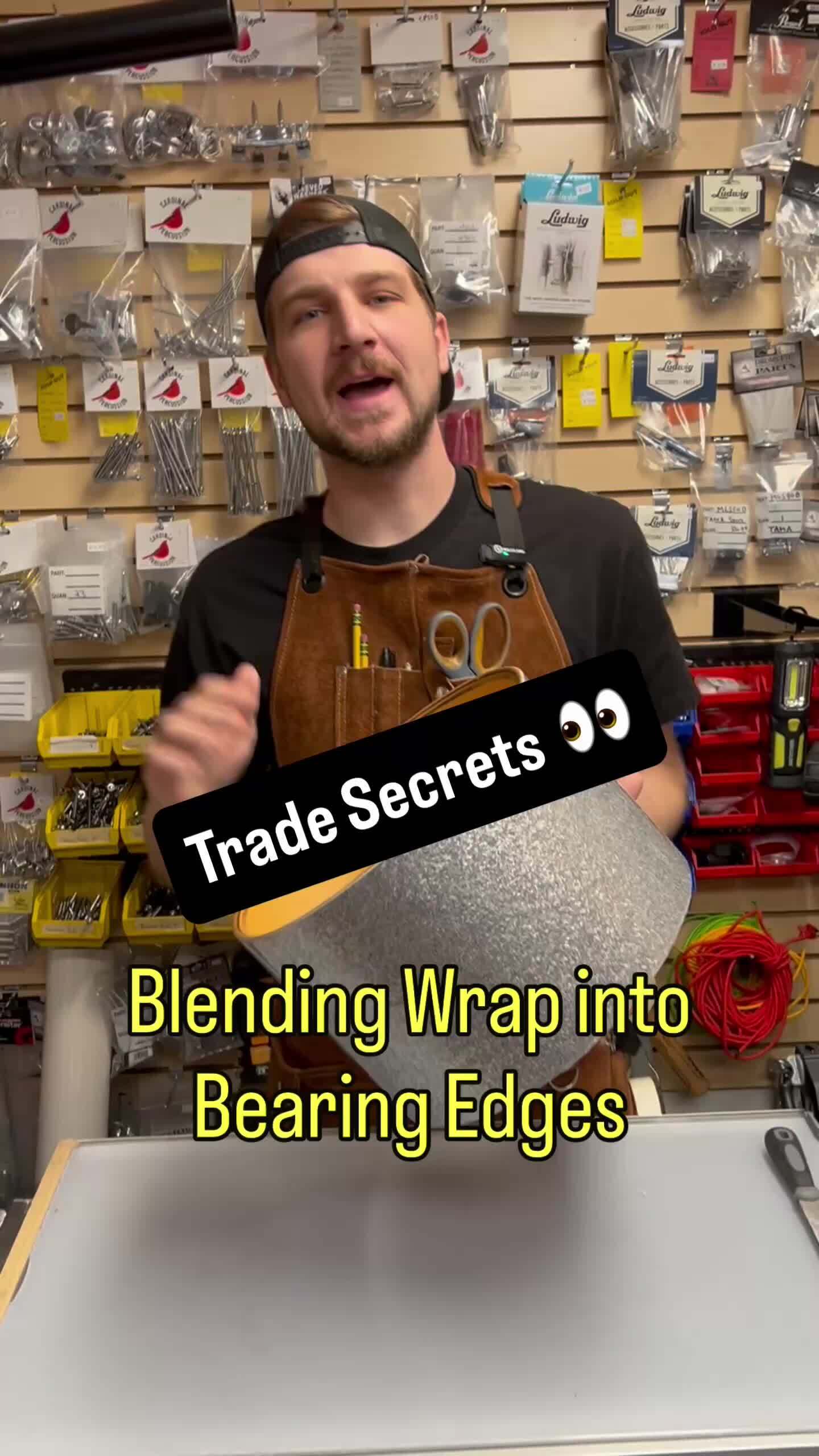 Wrapping Drums : How To Blend Edges 😎 Rewrapping drums involves a whole ...