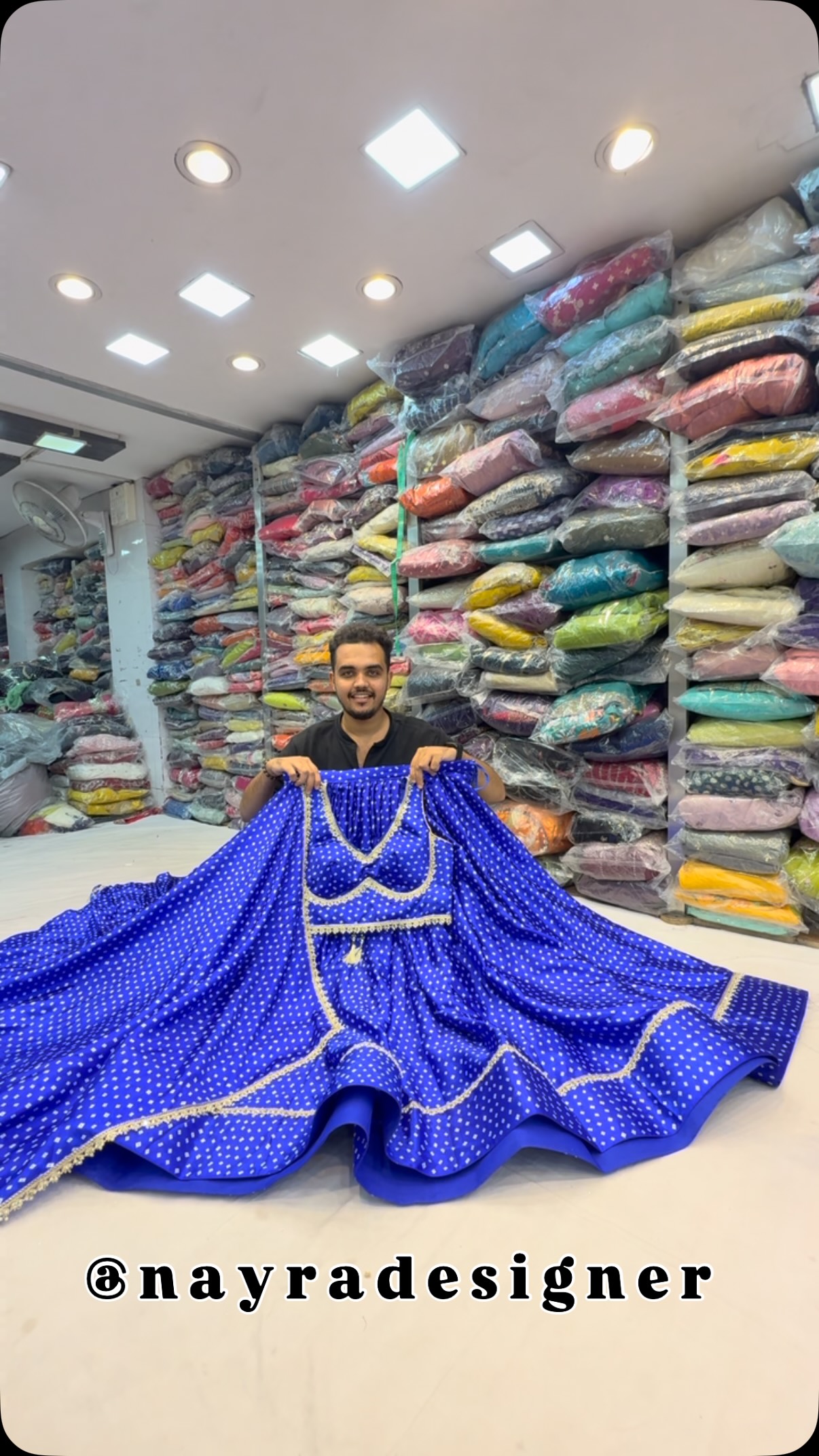 Royal Blue Designer Chaniya Choli for Navratri & Garba in Ahmedabad