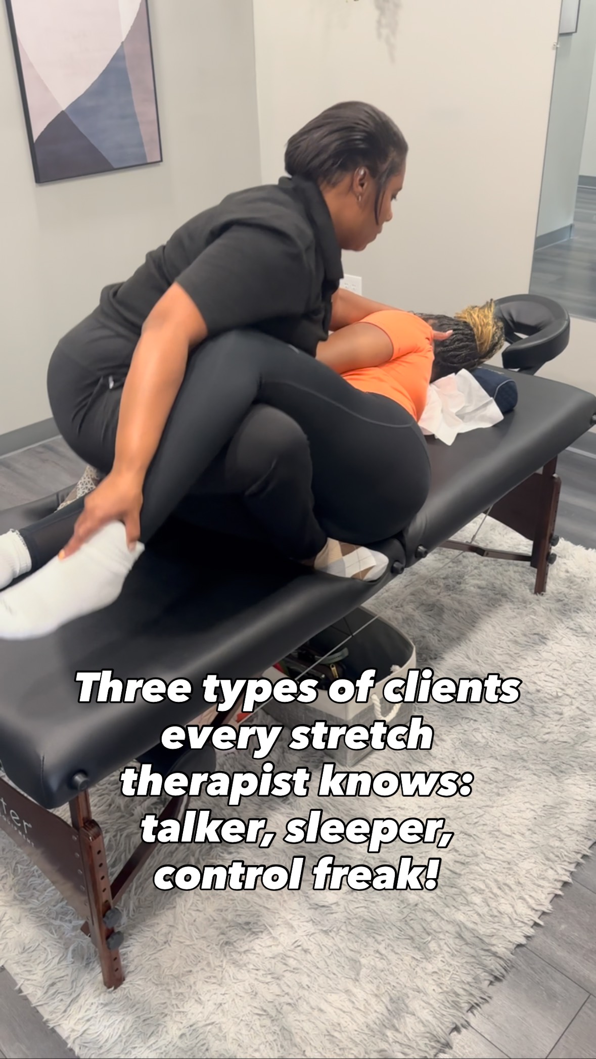 🎥 POV: You work in stretch therapy… and every client fits into one of ...
