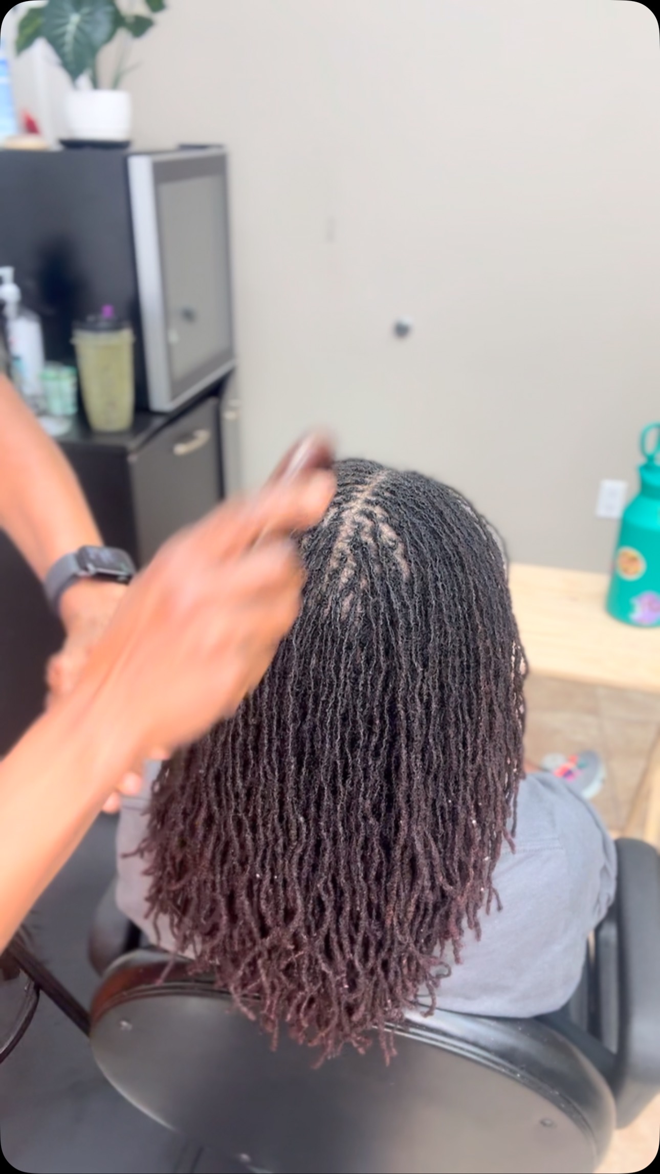 Rootlocks _ scalp massage with my favorite comb after retightening😍 # ...
