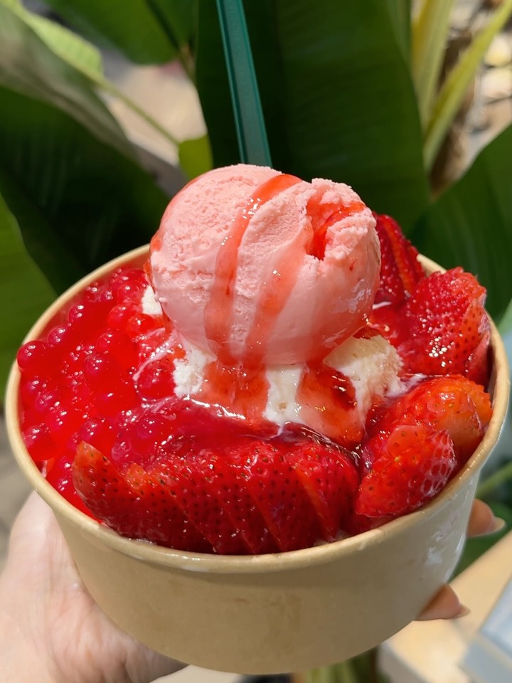 What's your favorite bingsu flavor at Cream de la Cream in Tampa?
