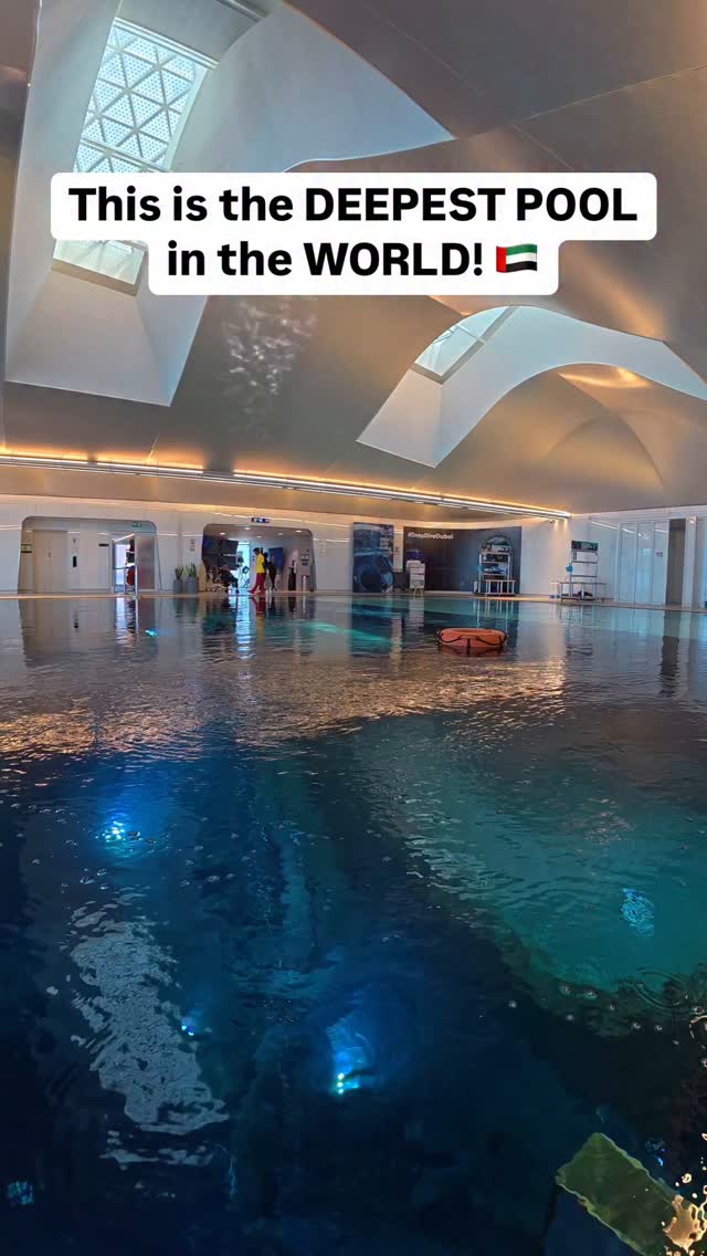 🇦🇪 This is @deepdivedubai – home to the world’s deepest pool at 60m ...