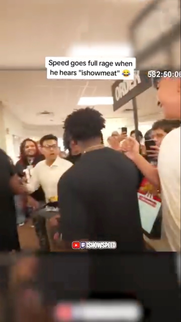 IShowspeed goes full rage when he hears “ishowmeat” 🤣 #mad #ragebait # ...