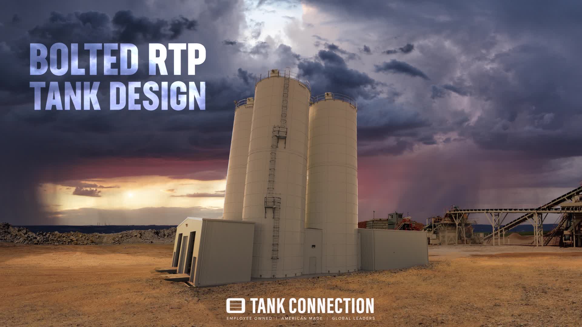 Tank Connection’s bolted RTP (rolled, tapered panel) silos and ...
