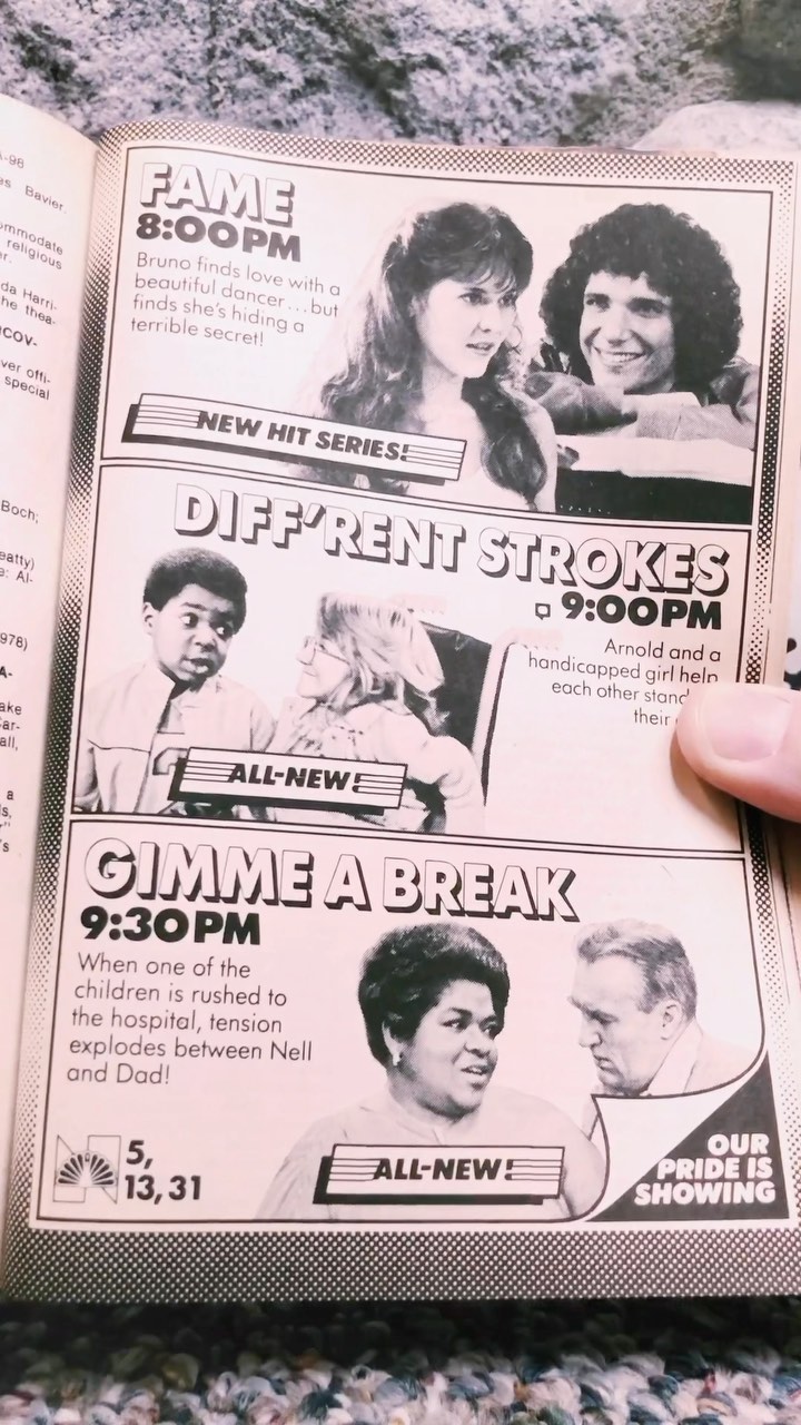 Here's the TV Guide from this week in 1983. Who else misses this?