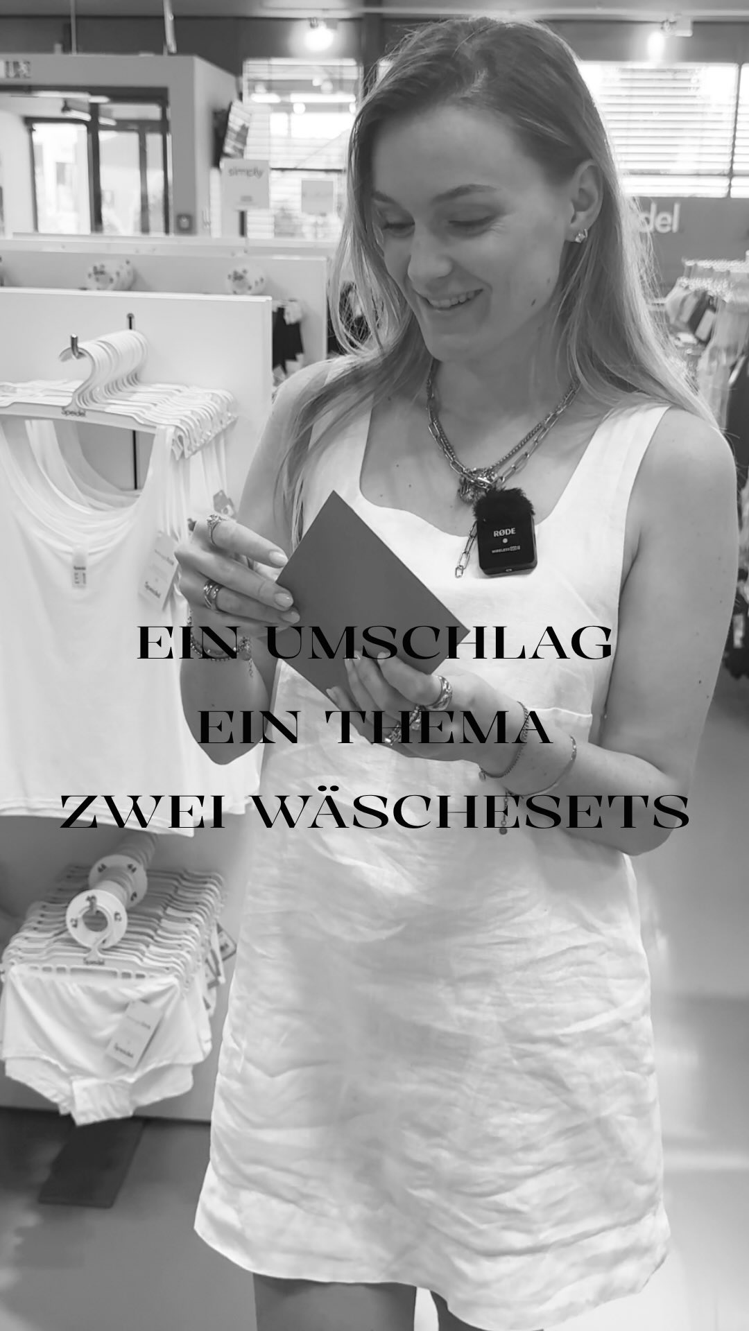 1 Umschlag. 1 Thema. 2 Wäschesets. , Wir haben uns einer neuen Challenge gestellt: Thema ziehen, kreativ werden und zwei unterschiedliche Wäschesets zusammenstellen. 👙✨, Jetzt seid ihr dran: Welches
