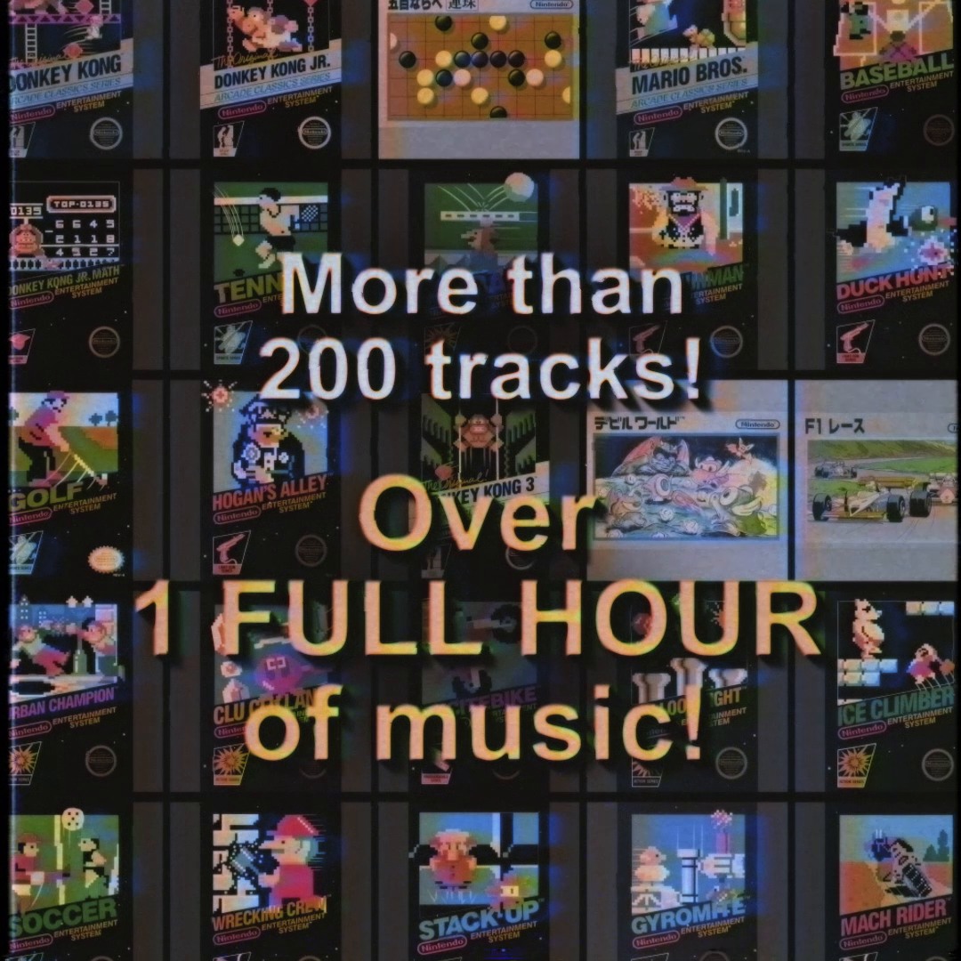 Soundtracks from 26 NES classics, including Donkey Kong, Ice