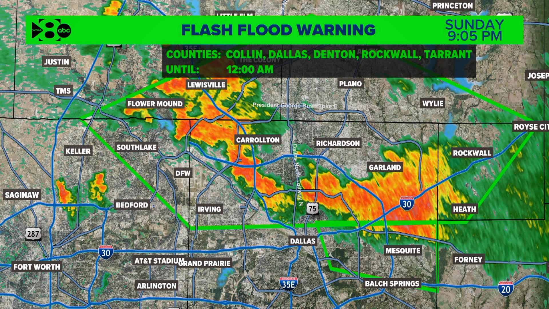 Flash flood warnings continue for the metroplex. We do not have ...