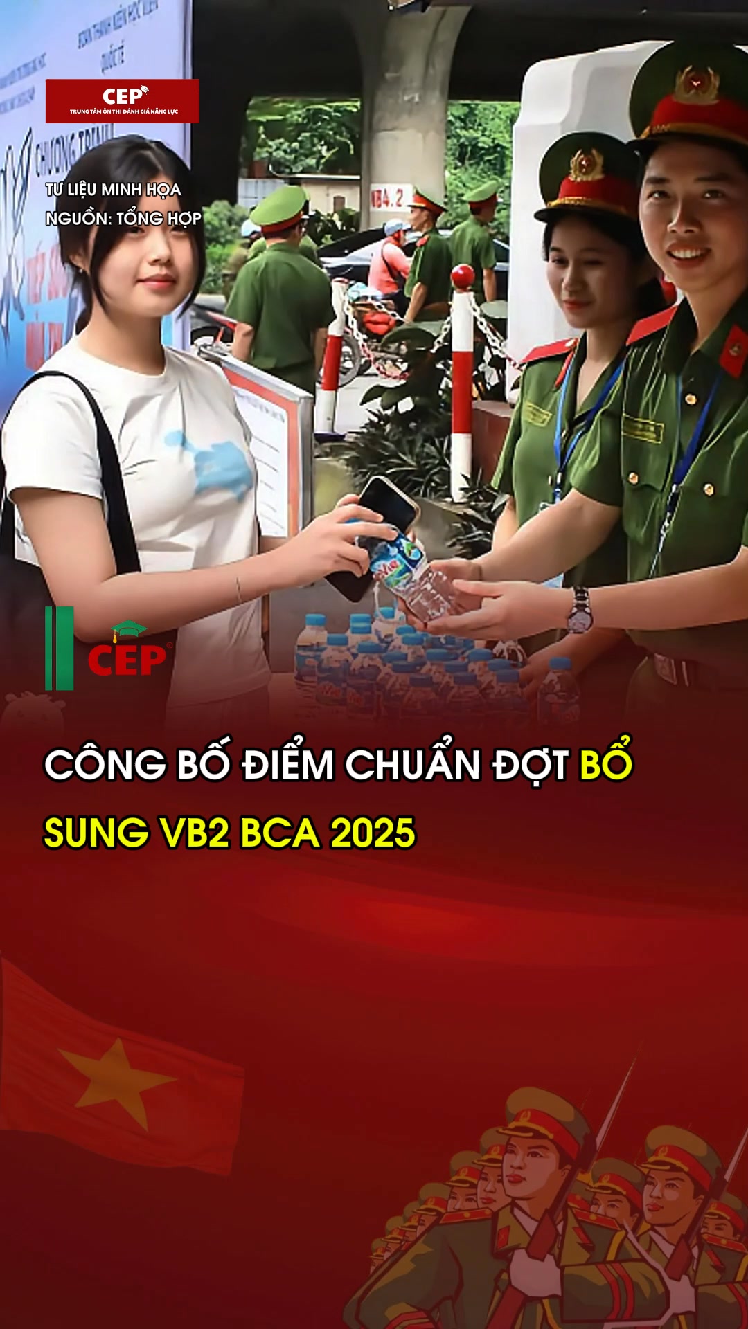 Công bố điểm chuẩn đợt bổ sung VB2 BCA 2025 #congannhandan #onthicongan ...