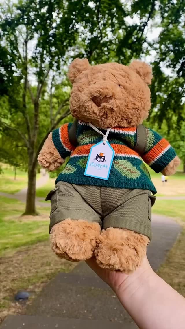 Bartholomew Bear Hiking Outfit's backpack comes off and transforms