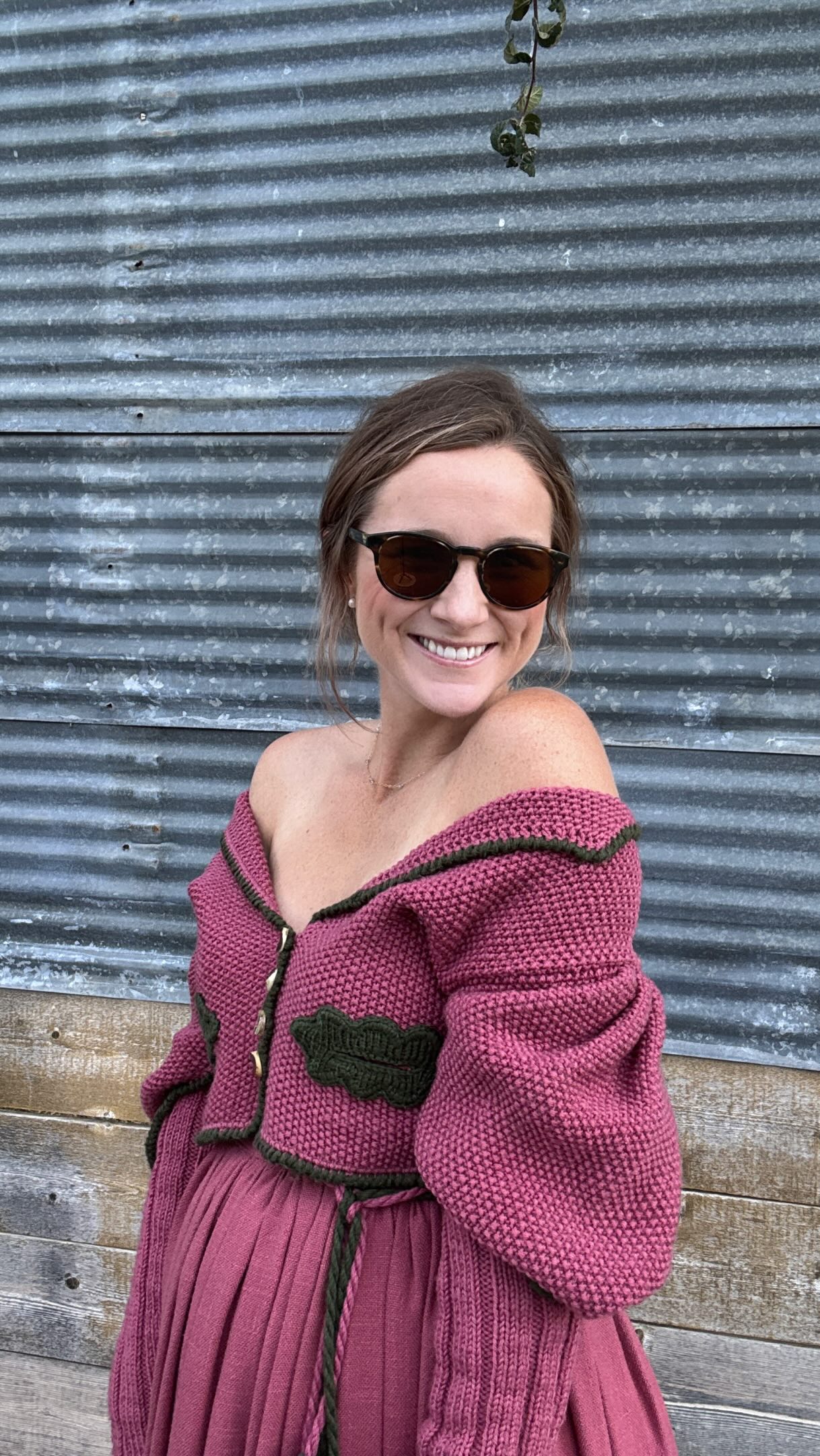 30 weeks pregnant and still finding a way to dress for Wurstfest! 🤰🏼🥨, I LOVE finding unique pieces like this—and the fact that I can actually wear it with my bump makes it even better!, If you’re 
