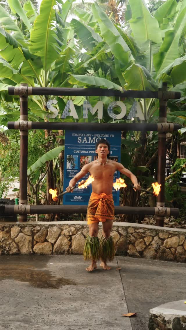 🌴Talofa!（タロファ）＝サモア語でこんにちは！ サモア村では、迫力