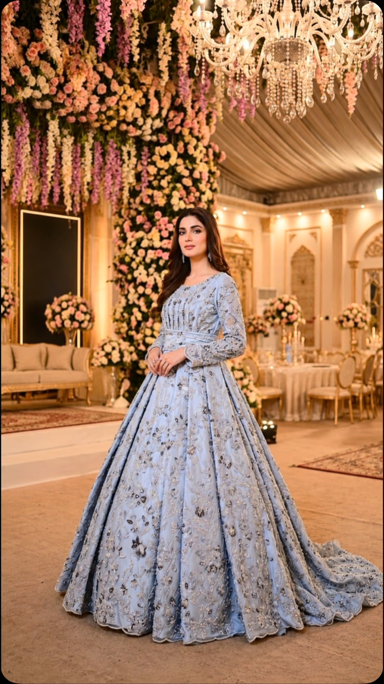 blue and silver dress pakistani 💙 Party Wear ✨, Order & detail via WhatsApp, 👇🏻, 0️⃣3️⃣2️⃣1️⃣-5️⃣2️⃣0️⃣8️⃣8️⃣8️⃣2️⃣, World Wide Delivery Available ✈️🌍🚚📦, #SilverBlueDress #PartyWear #PakistaniFashion #PakistaniDress Final Sale Plus Size Fabric Type: DISCO JERSEY Gown style shirt Trouser SIZE:US 0