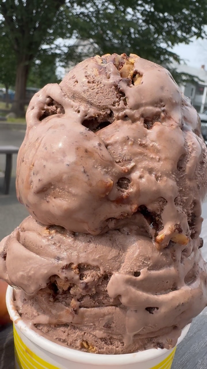 ZOREO. Fudge- like Zanzibar chocolate ice cream swirled with gooey
