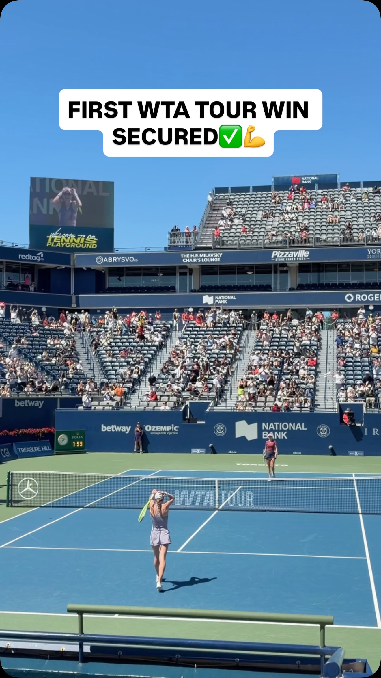 Huge win for KDK! 44yr old Kimiko Date-Krumm（クルム伊達公子