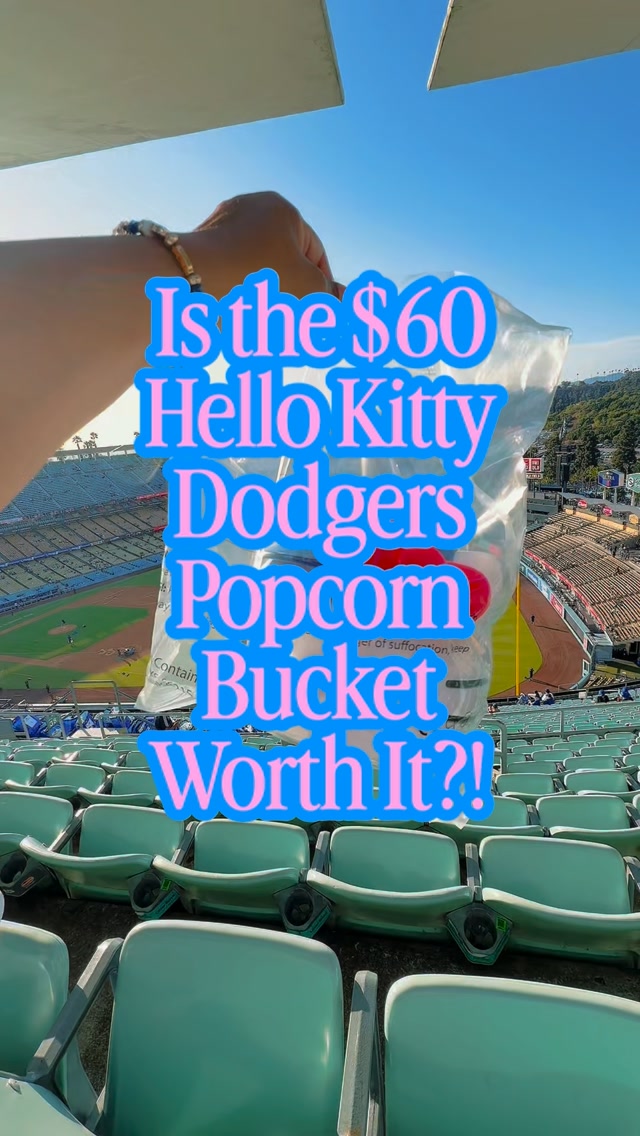 The Dodgers x Hello Kitty Popcorn Bucket is officially here! For